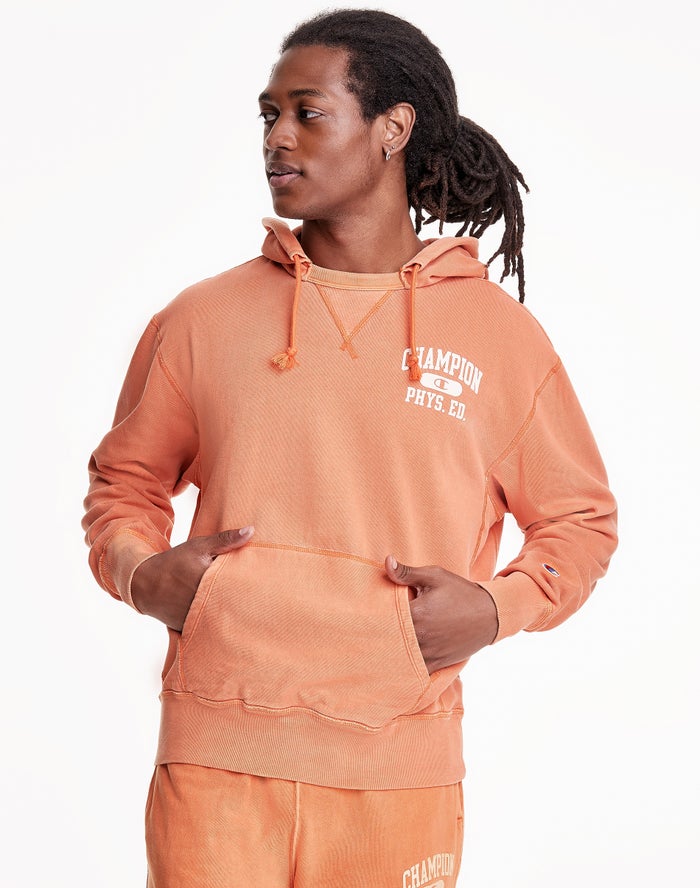 Champion Lightweight Fleece V-Notch Hoodie Heren - Oranje - Belgie 3154FMIXD